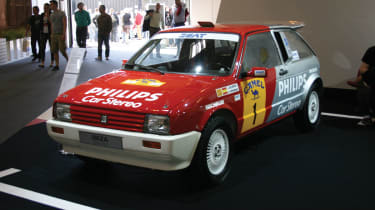 The first Seat Ibiza rally car