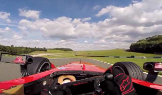 Di Grassi laps Donington in Formula E car