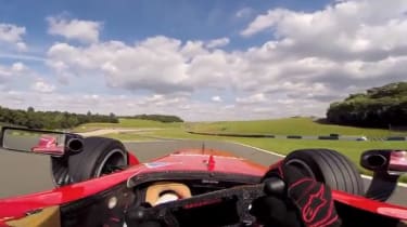 Di Grassi laps Donington in Formula E car