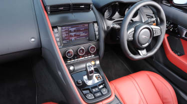 Jaguar F-type Roadster interior dashboard grab handle