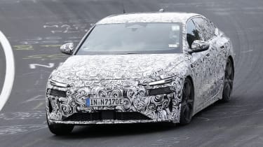 Audi S6 e-tron spy shot – front end