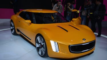 Kia GT4 Stinger concept car live detroit show pics
