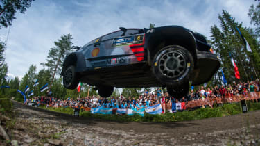 WRC Rally Finland - i20 jump 3