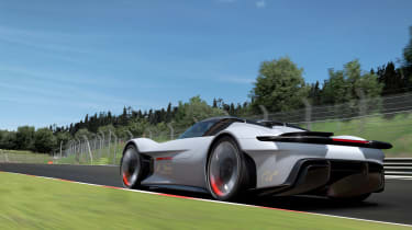 Porsche Vision Gran Turismo concept – rear wing out