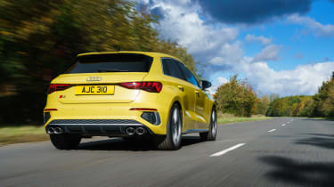 Audi S3 2022 – yellow rear