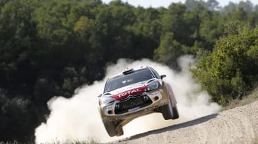 WRC Spain Ostberg flying