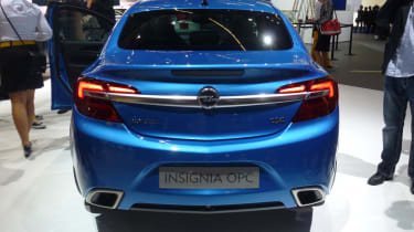Vauxhall Insignia VXR blue rear