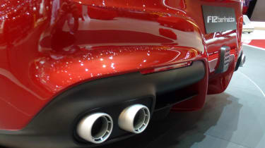 Ferrari F12 Berlinetta exhaust pipes
