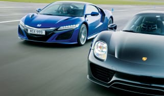 Honda NSX and Porsche 918 – front