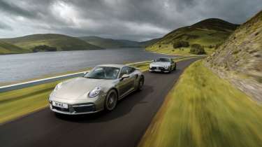 Mercedes-AMG GT 63 v Porsche 911 Turbo S – front