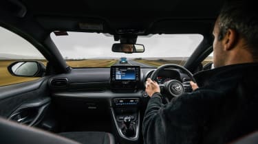 2021 Toyota GR Yaris black - interior driving