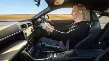 Toyota GR86 interior driving