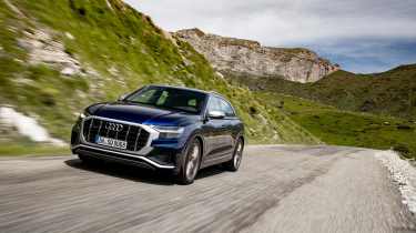 Audi SQ8 TDI review - front quarter