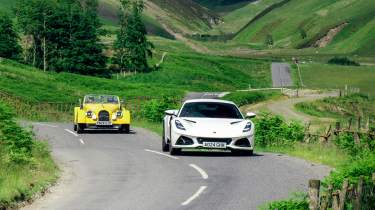 Lotus Emira v Morgan Plus Four