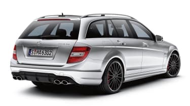 Mercedes-Benz C-class C63 AMG estate silver