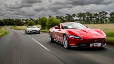 Ferrari Roma Spider v Aston Martin Vantage Roadster