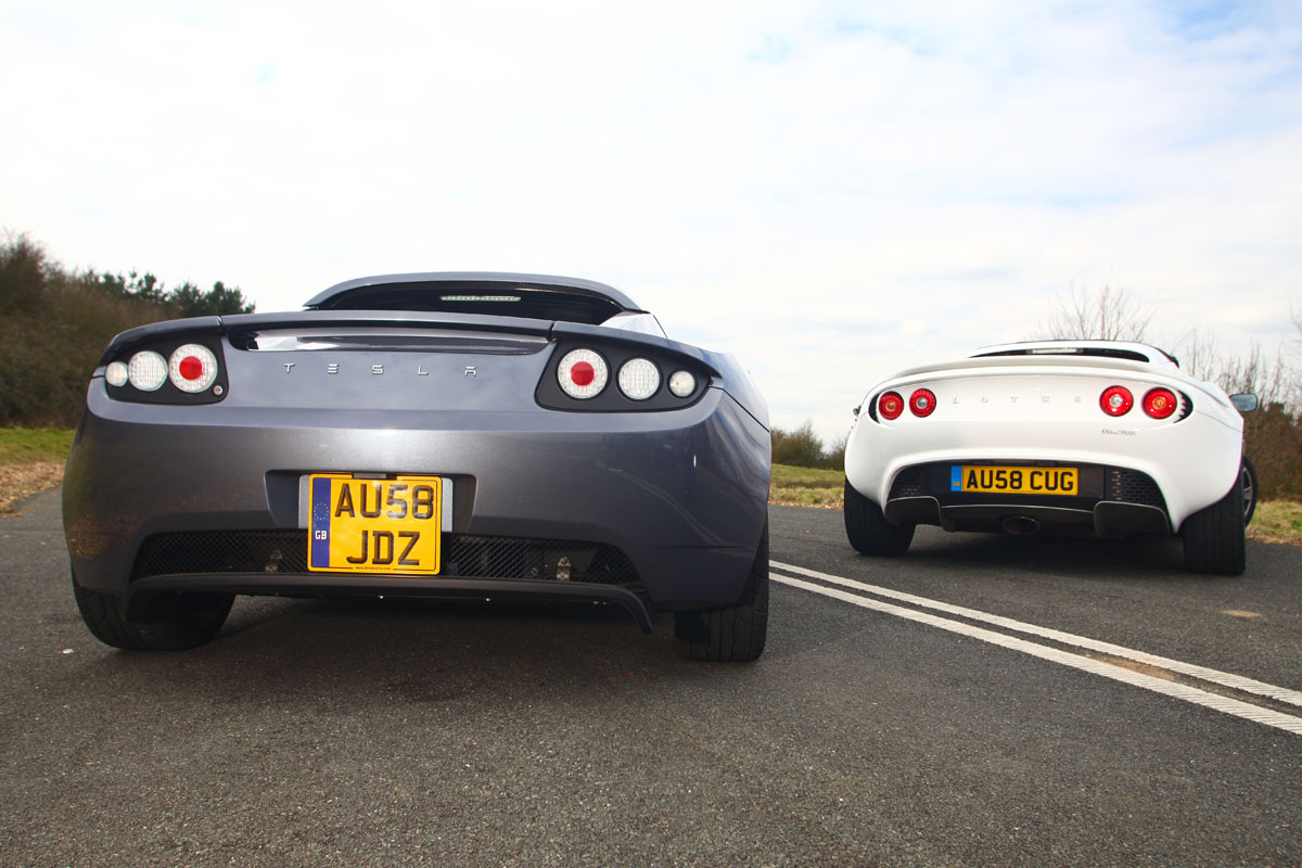 Lotus Elise Sc V Tesla Roadster Evo