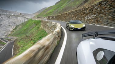 Audi R8 v Lamborghini Huracan – bolt on