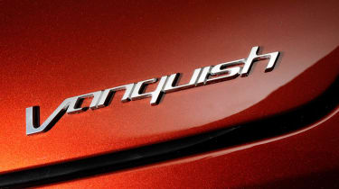 2012 Aston Martin Vanquish name badge
