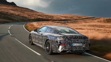 BMW 8-series prototype review - rear tracking