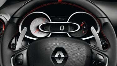 Renaultsport Clio 200 Turbo dials steering wheel paddles