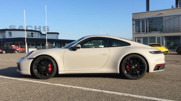 Porsche 911 on location - crayon grey