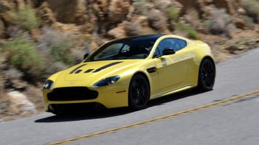 Aston Martin V12 Vantage S yellow