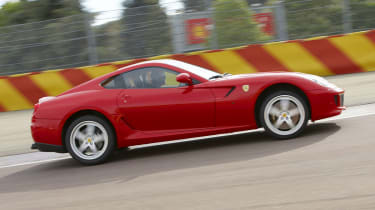 Ferrari 599 HGTE on track