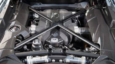 Lamborghini Aventador engine bay