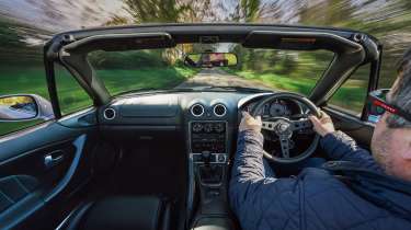 Rocketeer Mazda MX-5 driving