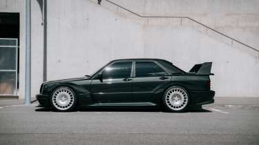 HWA Evo Mercedes 190E restomod side