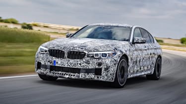 BMW M5 prototype - front tracking