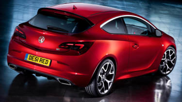 New Vauxhall Astra VXR rear view