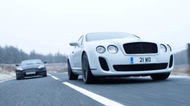 Bentley Continental Supersports v Ferrari 599 HGTE v Aston Martin DBS