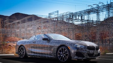 BMW 8-series cabrio test - front quarter