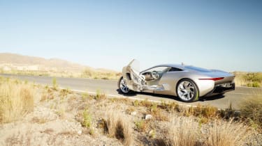 Jaguar C-X75 hybrid supercar makes production