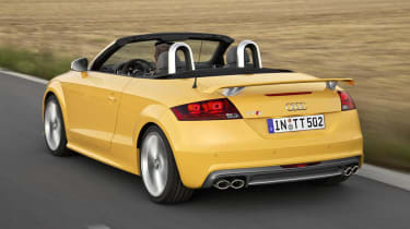 Audi TTS Competition Roadster yellow rear