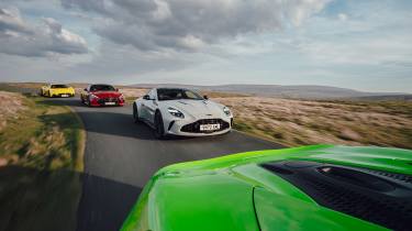 Aston Martin Vantage v Mercedes-AMG GT v McLaren Artura v Maserati MC20 