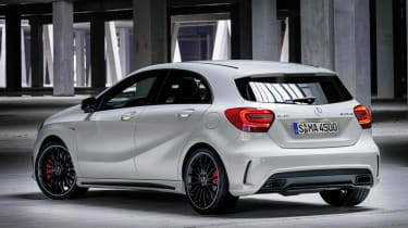 Mercedes-Benz A45 AMG official pictures side view