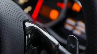 McLaren MP4-12C rev counter paddle shift steering wheel