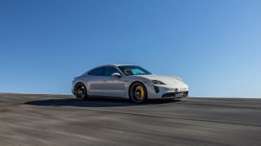 Porsche Taycan GTS 2022 review – front quarter static