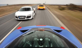 Audi R8 V10 Plus v Ferrari 458 v McLaren 12C