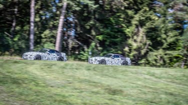 Mercedes SL spy 2020 - side