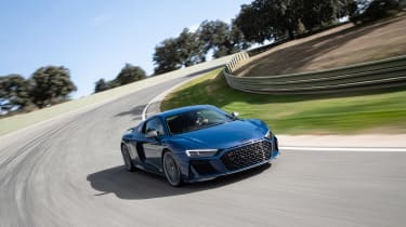 Audi R8 facelift review - front quarter