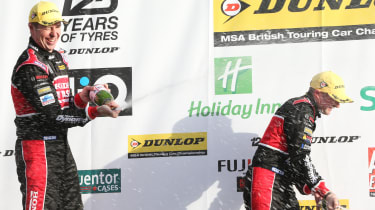 British Touring Cars Honda podium