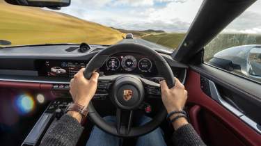 BMW M4 v Porsche 911 interior