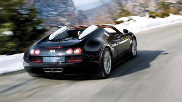 2012 Bugatti Veyron Vitesse rear driving