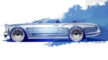 Bentley Mulsanne Convertible Concept roof down open