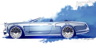 Bentley Mulsanne Convertible Concept roof down open