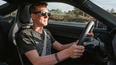James Taylor driving the 2025 Porsche 911 GT3